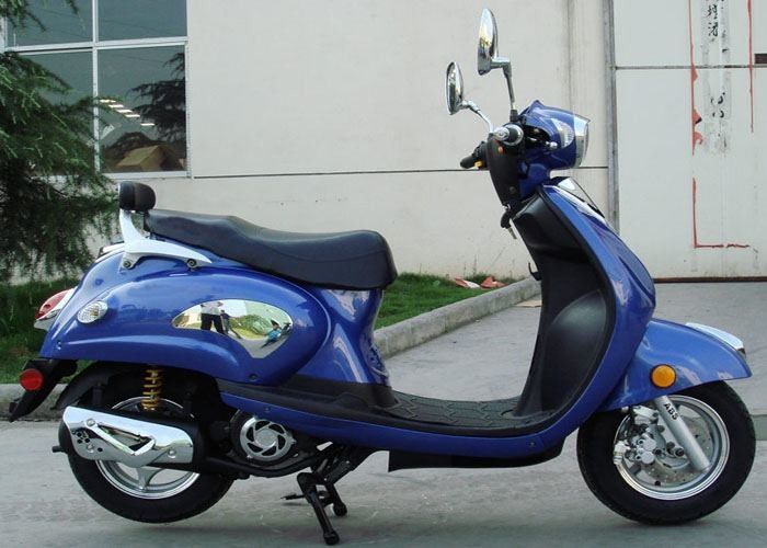 Pocket Bike Scooter 50cc / 125cc Dengan Dua Kursi, Skuter 2 Roda Untuk Dewasa