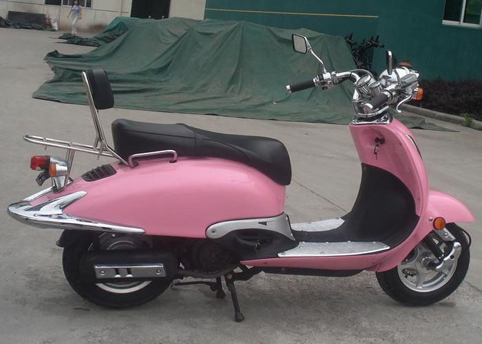 Warna Merah Muda Dewasa 50cc Motocross Bikes 2 Kursi Mini Street Bikes Untuk Wanita