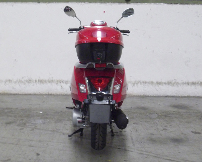 Bentuk Bagus Dewasa Motor Scooter Red 150cc Lady Scooter Dengan Spion