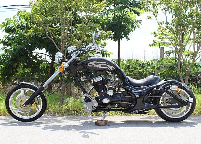 Motor Chopper 250cc Kecepatan Cepat Harley Chopper Motor Empat Warna Dengan Dua Roda