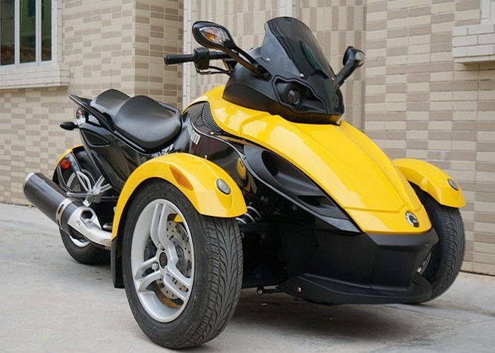 1000cc Can Am 3 Wheel Motorcycle, V - Twin 2 Motor Roda Depan Liquid Cooled