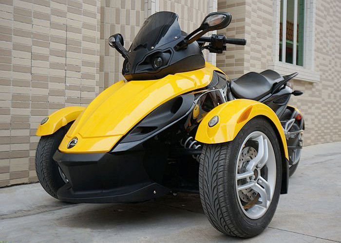 1000cc Can Am 3 Wheel Motorcycle, V - Twin 2 Motor Roda Depan Liquid Cooled