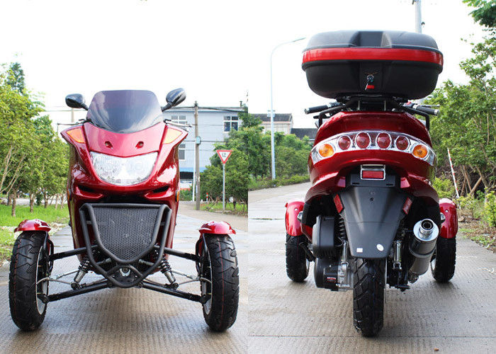 Sepeda motor skuter 3 roda 150cc dengan 7.0kw 7500r / min 8HP engine / box belakang