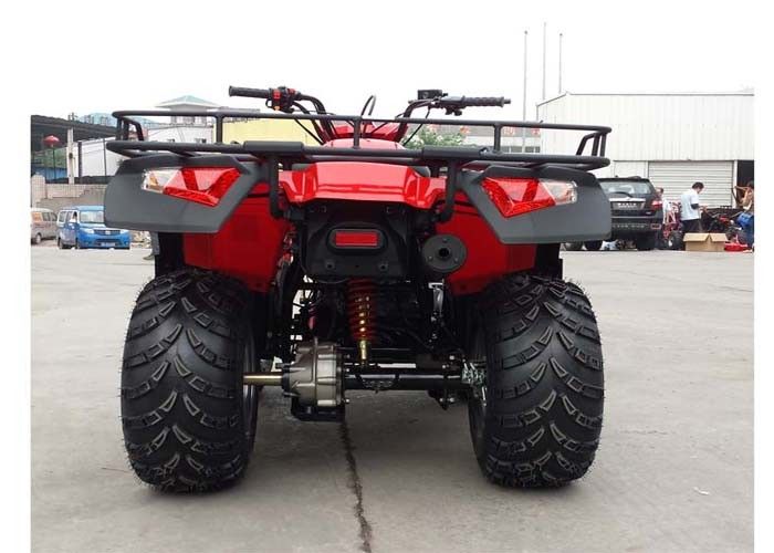 260cc Listrik Mulai Empat Roda ATV Shaft Mengemudi Merah Empat Wheeler Rem Drum Belakang