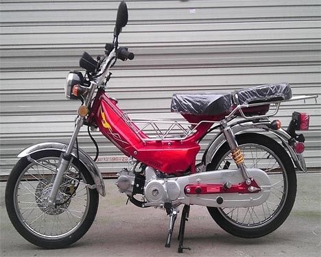 50CC CDI Tendangan Mulai Gas Motor Depan Disc / Rem Drum Udara Didinginkan
