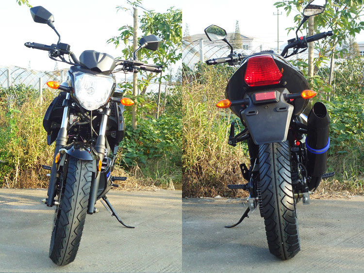 Udara Didinginkan Motor Bertenaga Tinggi 250cc Single Cylinder Motorcycle Dengan Lampu Sinyal