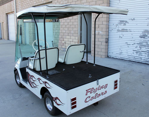 2 Kursi Gerobak Golf Listrik 150cc Easy Go Golf Cart Empat Stroke Silinder Tunggal Udara Didinginkan