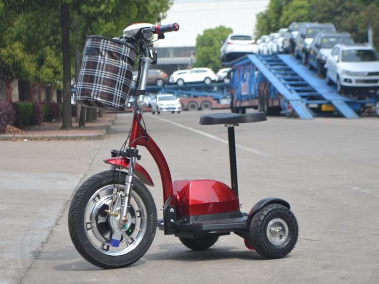 Rem Tangan 350w Sepeda Moped Listrik 25 Km / H Dengan Magnet Permanen Motor DC Brushed