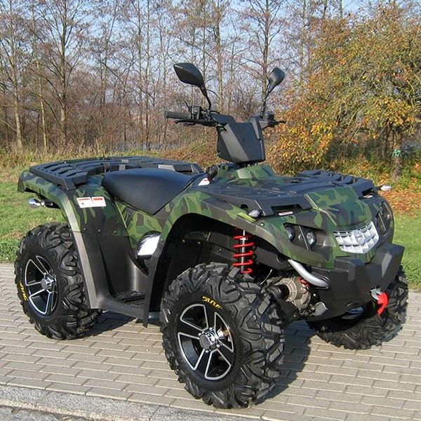 Oli Didinginkan 400cc Four Wheel Atv Double / Single A - Arm Dengan Aluminium Rim Electric Shift