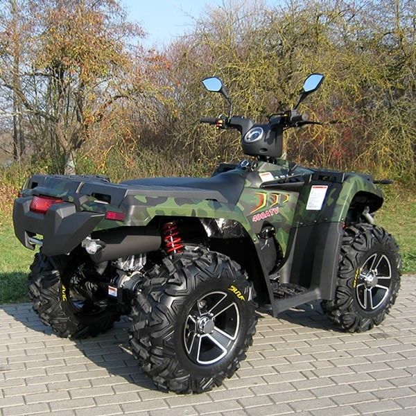Oli Didinginkan 400cc Four Wheel Atv Double / Single A - Arm Dengan Aluminium Rim Electric Shift