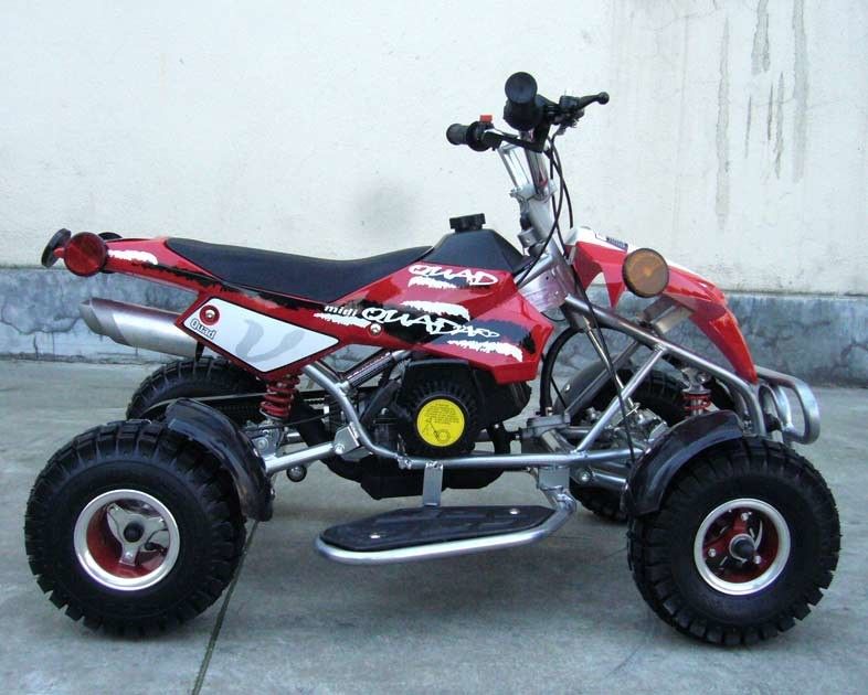 2 - Stroke 50cc Atv Quad Bike Dengan Depan / Belakang Disc Depan / Belakang Shock Absorber