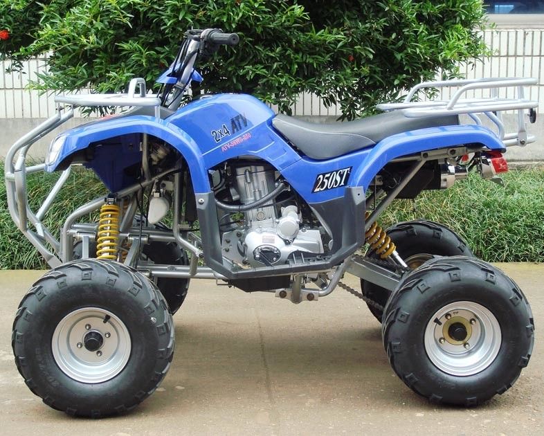 Front Double A - Kendaraan Utilitas Arm ATV 250cc Dengan Kopling Manual 8 
