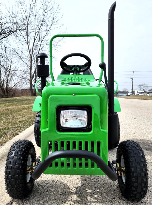 Mini Farm Tractor Dengan Reverse 125cc One Man Golf Cart Jeep Sepenuhnya Otomatis Dengan Lampu Hitch