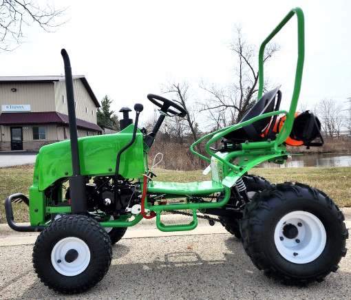 Mini Farm Tractor Dengan Reverse 125cc One Man Golf Cart Jeep Sepenuhnya Otomatis Dengan Lampu Hitch