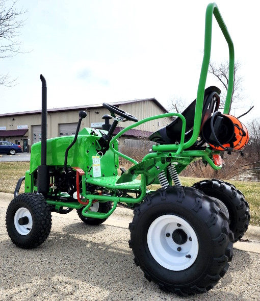 Mini Farm Tractor Dengan Reverse 125cc One Man Golf Cart Jeep Sepenuhnya Otomatis Dengan Lampu Hitch