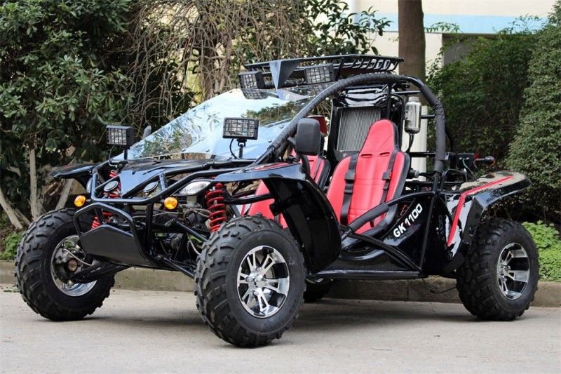 1100CC Double Arm-Swing Go Kart Buggy Dengan 4 Cylinder Liquid Cooling, Independent Suspension