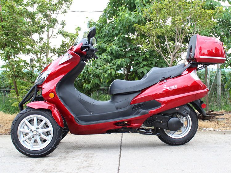 50CC Horizontal Type Tri Wheel Motorcycle Dengan Single Cylinder, Transmisi Drive Belt