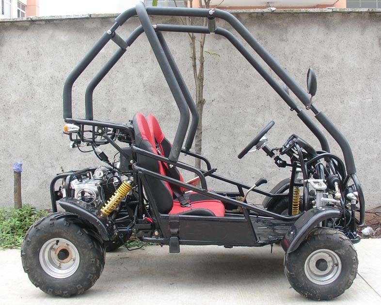 SAMLL 110cc Go Kart Buggy / Dewasa Off Road Go Kart Dengan Kursi yang Dapat Disesuaikan
