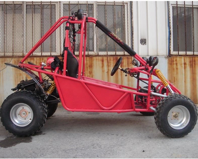 FR / RR Disc Brake 150cc Go Kart Buggy Double Seat Go Kart Dengan Sistem Mulai Listrik