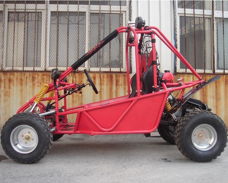 FR / RR Disc Brake 150cc Go Kart Buggy Double Seat Go Kart Dengan Sistem Mulai Listrik