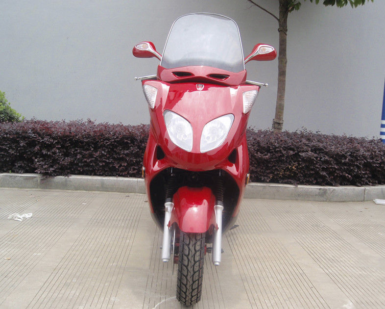 Dua Lampu Biru Skuter Gas Dewasa, Skuter Motor 150cc Dengan 2 Kursi Kulit Asli