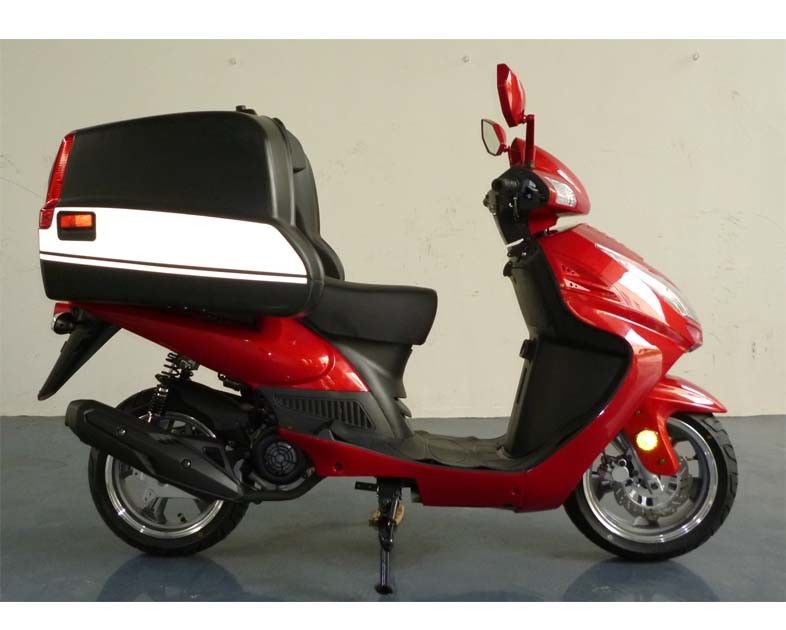 Skuter Dewasa Motor Dua Roda Dengan Drum Belakang Cakram Depan / Rim Aluminium 13 