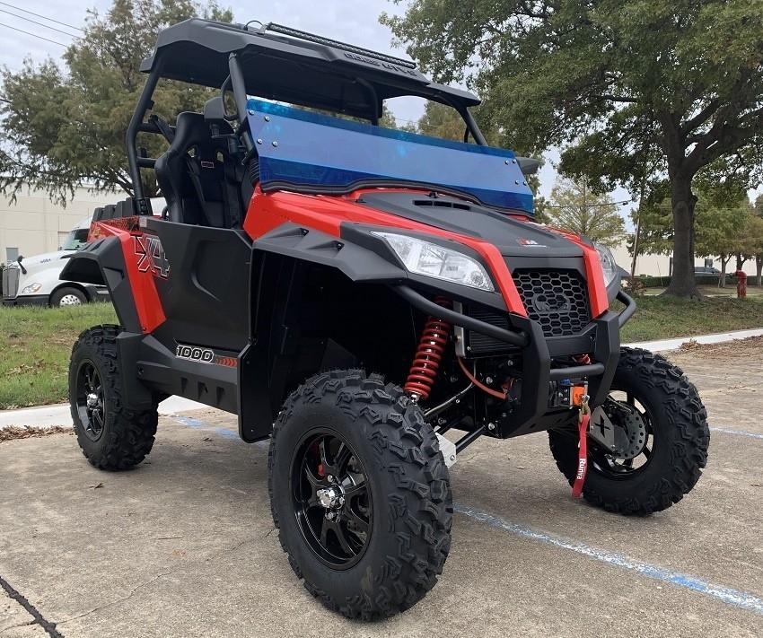 Kendaraan listrik gas 1000 UTV Side by Side Full ABS Atap Dua Saudara Racing Exhaust