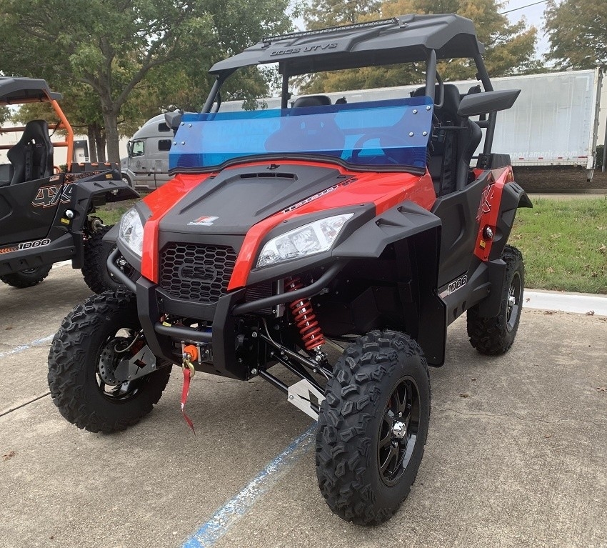 Kendaraan listrik gas 1000 UTV Side by Side Full ABS Atap Dua Saudara Racing Exhaust