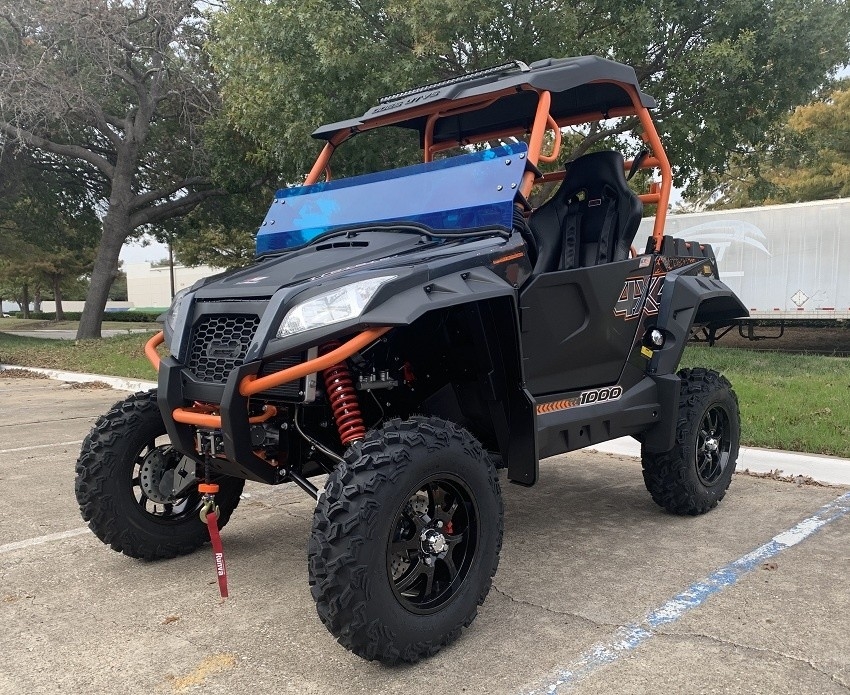 Kendaraan listrik gas 1000 UTV Side by Side Full ABS Atap Dua Saudara Racing Exhaust