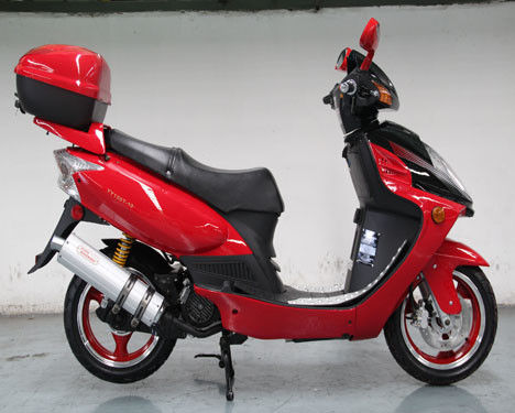 Elektronik / Kaki Mulai 150cc Skuter Roda 2 Untuk Dewasa / Skuter Bertenaga Motor
