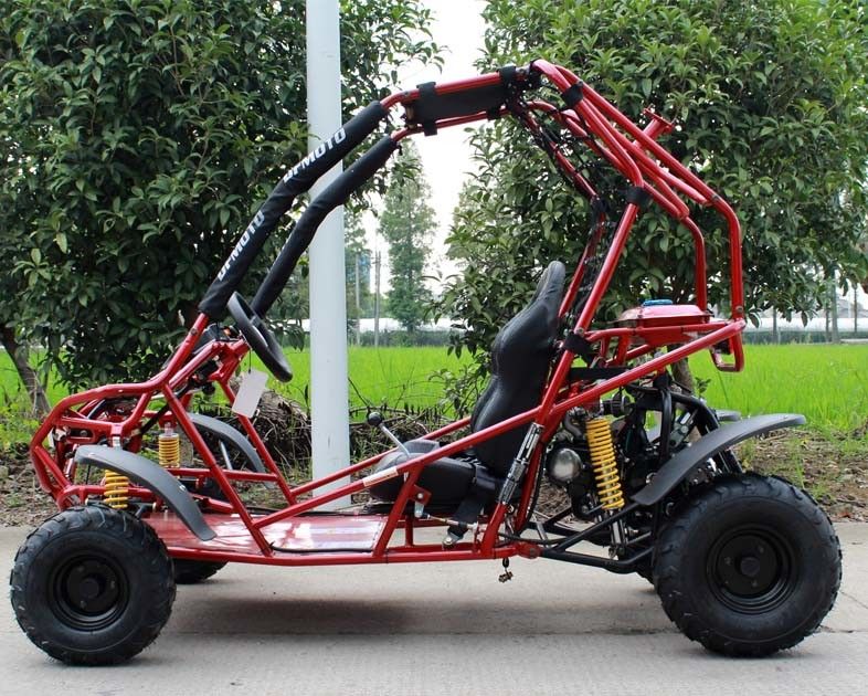 Single Cylinder Horizontal Type Dewasa Go Kart Air Cooler Dengan Velg Aluminium Alloy