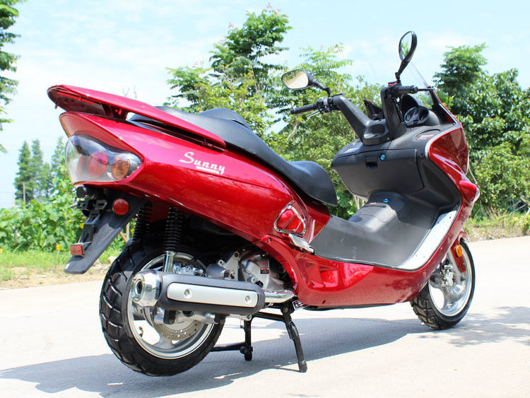 300cc CVT Air Cooled Engine Dewasa Motor Scooter Front Disc Belakang Disc Brake