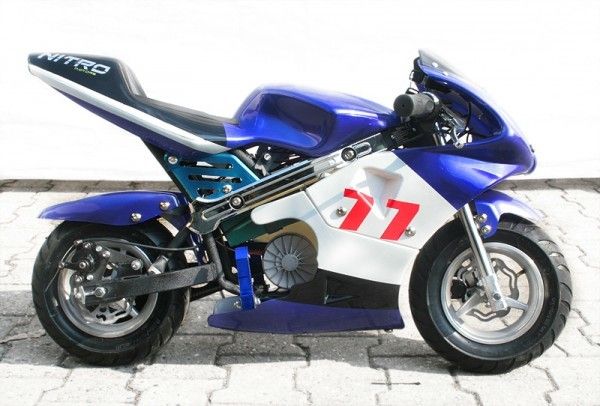 Sepeda Motor Warna Biru Terang Sepeda Motor / Sepeda Saku Listrik 350 Watt Kecepatan Maks. 30km / J