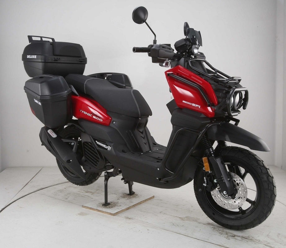 Scooter Gaya Tentara Baru 200 Tank 200 Efi Model Deluxe Dengan Ban Lebih Besar Dan Pengangkut Bagasi Sisi