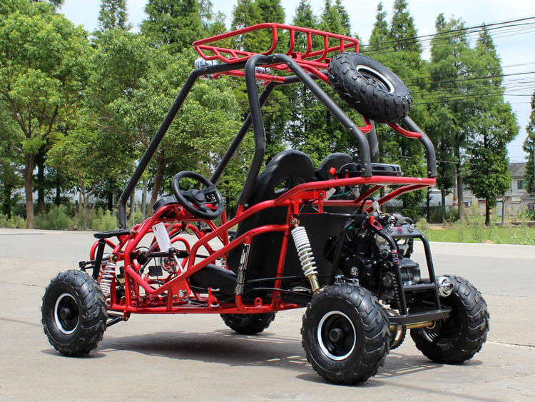 110cc Fully Auto Go Kart Buggy Udara Didinginkan CDI Electirc Mulai Dengan Rem Cakram Belakang
