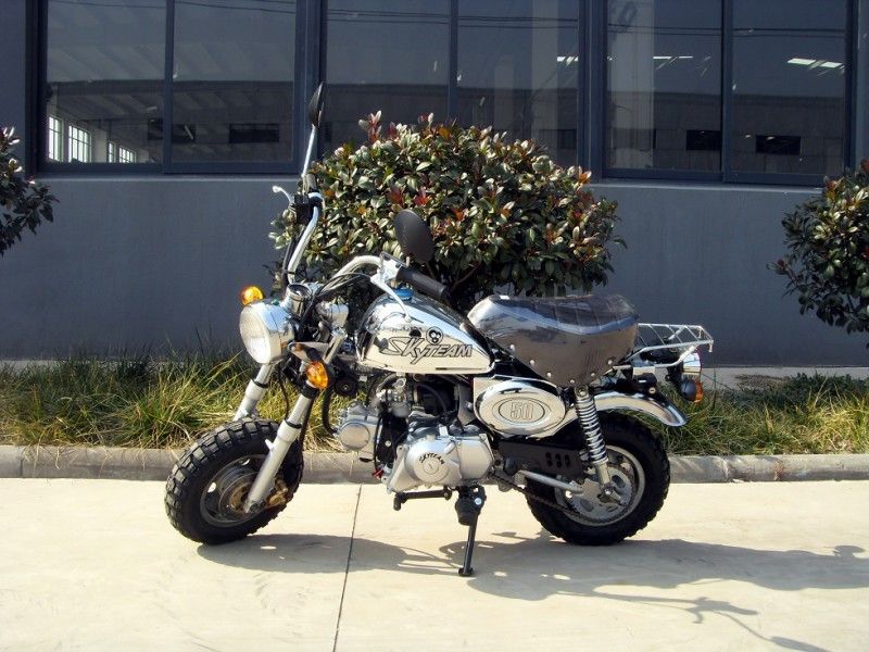 125cc Mini Dirt Bike Motorcycle Motorrad Chrome Edition Dengan 4 Kecepatan Gear