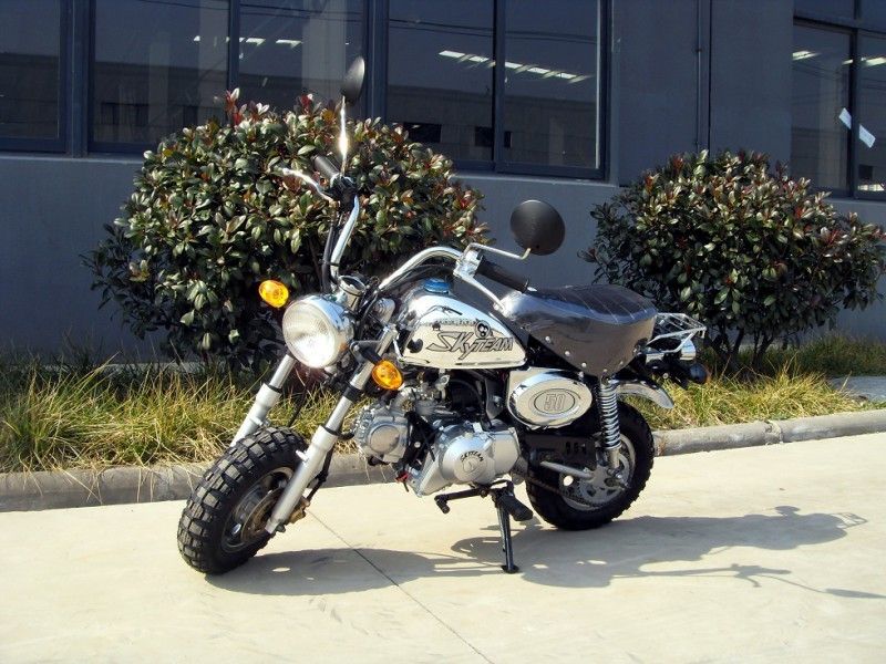 125cc Mini Dirt Bike Motorcycle Motorrad Chrome Edition Dengan 4 Kecepatan Gear