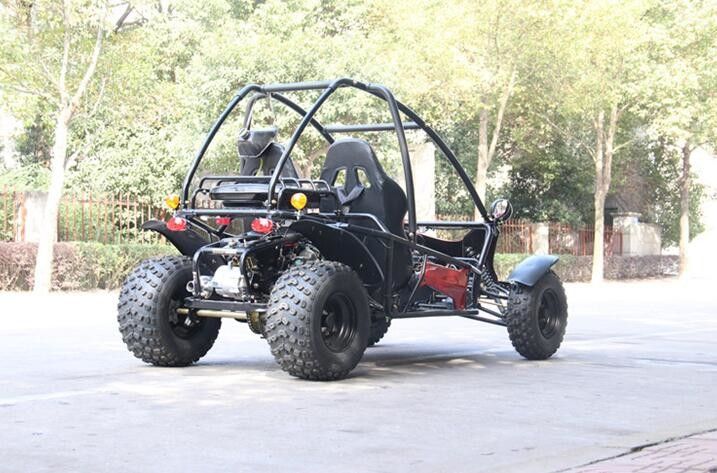 Horizontal Single Cylinder 4 Stroke Double Seat Go Kart Dengan Rem Depan / Belakang