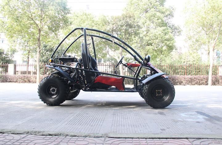 Horizontal Single Cylinder 4 Stroke Double Seat Go Kart Dengan Rem Depan / Belakang
