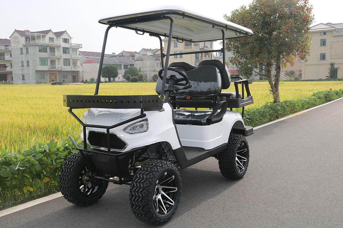 Mobil golf listrik dengan 4 kursi dan rak depan 48V/4000W,150A baterai lithium