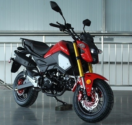 Motor Edisi Khusus Dengan Transmisi Manual, Start Listrik, Lampu Depan Dual, Roda Besar 12 