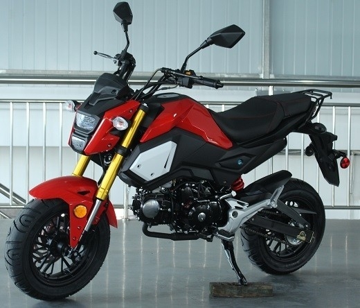 Motor Edisi Khusus Dengan Transmisi Manual, Start Listrik, Lampu Depan Dual, Roda Besar 12 