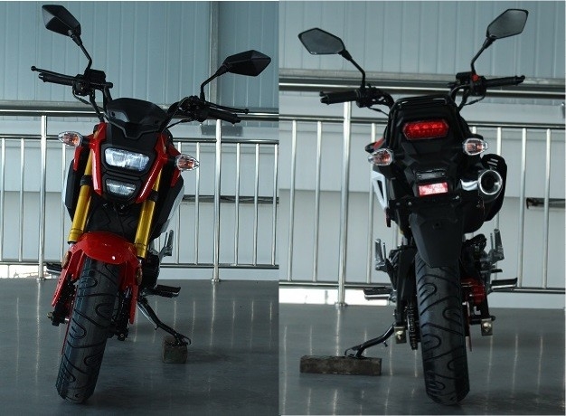 Motor Edisi Khusus Dengan Transmisi Manual, Start Listrik, Lampu Depan Dual, Roda Besar 12 