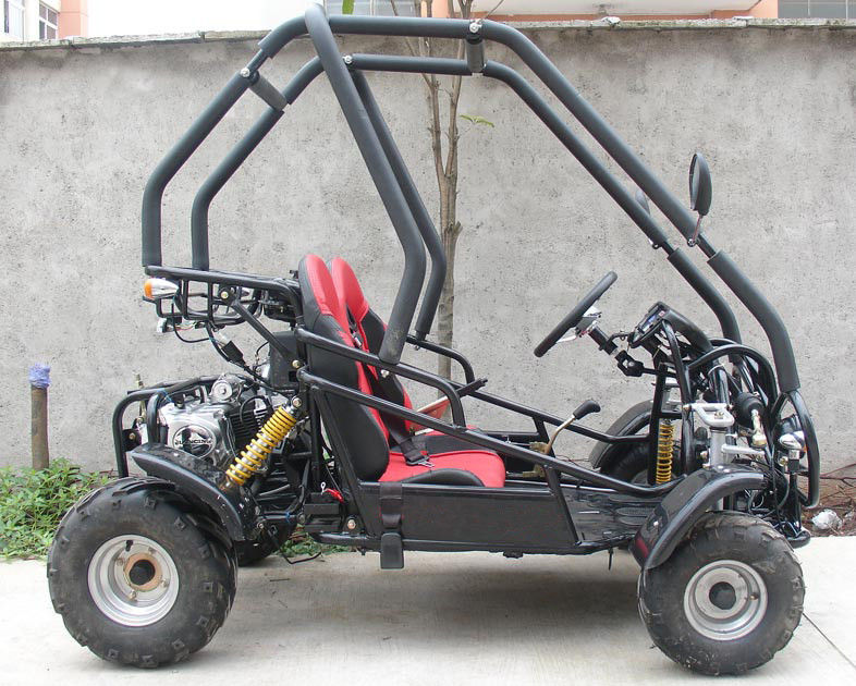 Kecil 3 Kecepatan 110cc Go Kart Buggy Two Seater Atv Dengan CDI Electirc Start