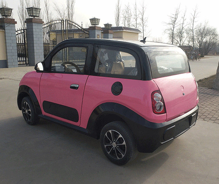 Pink / Biru Golf Carts Listrik 220v 4.2kw 2 Kursi Mobil Listrik Dengan Disc Depan / Drum Belakang