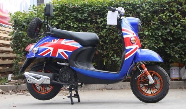 4 Stroke Air Cooled 150cc Dewasa Motor Scooter Front Disc Belakang Drum Rem