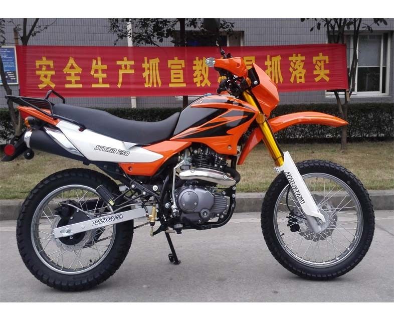 Motor Pendingin Udara 229cc Sepeda Motor Off Road Sepeda Motor Dengan Mesin Air Balance Balance Shaft
