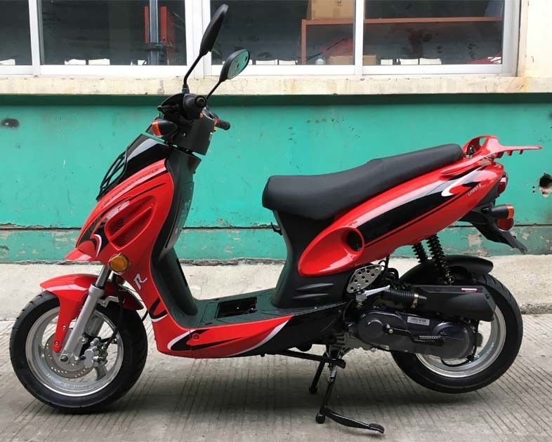 50cc CVT Udara Paksa Didinginkan Mini Sepeda Skuter Depan Disc Belakang Drum Rem