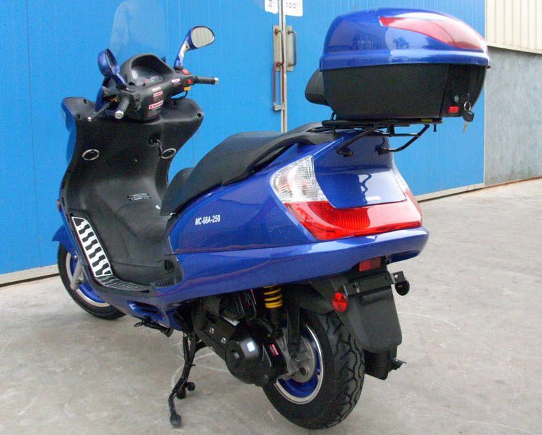 Aluminium Foot Peda Dewasa Motor Scooter 250cc Dengan Depan Abs Disc Belakang Disc Brake