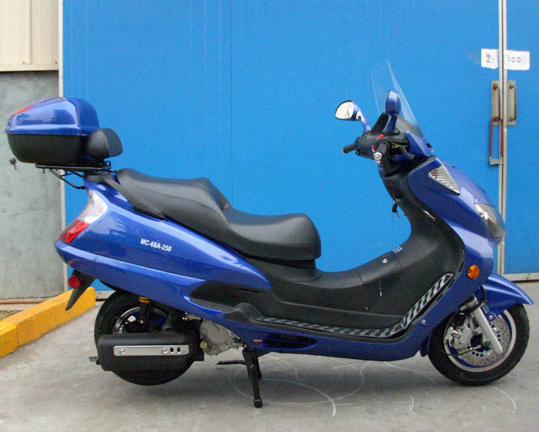 Aluminium Foot Peda Dewasa Motor Scooter 250cc Dengan Depan Abs Disc Belakang Disc Brake